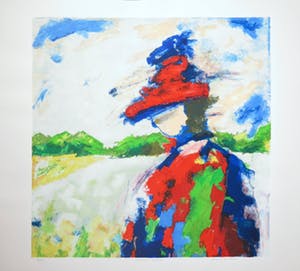 Annemiki Bok - Zeefdruk, Medicine Woman - Ingelijst kopen? Bied vanaf 45!