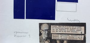 Siep van den Berg - collage/potloodtekening - 1977- gesigneerd kopen? Bied vanaf 95!