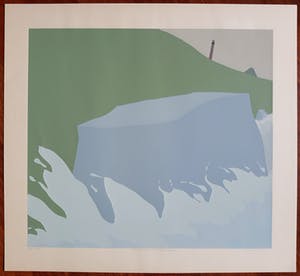 Doris Groeneveld - Basaltblokken (Westfriese zeedijk), zeefdruk kopen? Bied vanaf 35!