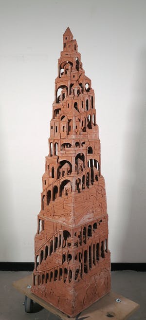 Arie J. Bouter - Terracotta, Toren van Babel (Zeer groot) kopen? Bied vanaf 500!