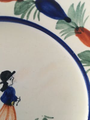 Henriot Quimper - Frans aardewerk bordjes kopen? Bied vanaf 30!