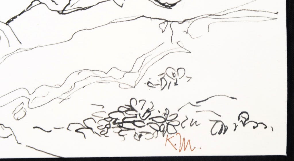 Kees Mol -  Pentekening, Landschap kopen? Bied vanaf 1!