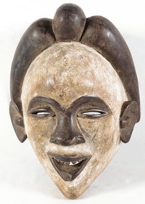 Punu - Vrouwelijk feestmasker kopen? Bied vanaf 1!