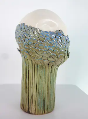 Ida De Roy - Set van twee sculpturen van keramiek, Hoofden kopen? Bied vanaf 200!