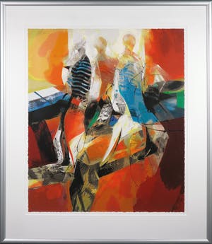 Peter Meijer - Zeefdruk, Wij waren met drie - Ingelijst (Groot) kopen? Bied vanaf 50!