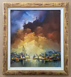 Leo Jordaens - Havengezicht. vendu pour 79€ !