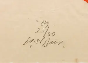 Carel Visser - Houtsnede, Zonder titel - Ingelijst (Groot) kopen? Bied vanaf 250!