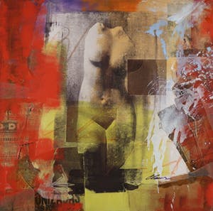 Claus Costa - Gemengde techniek op doek, Torso Povo kopen? Bied vanaf 200!