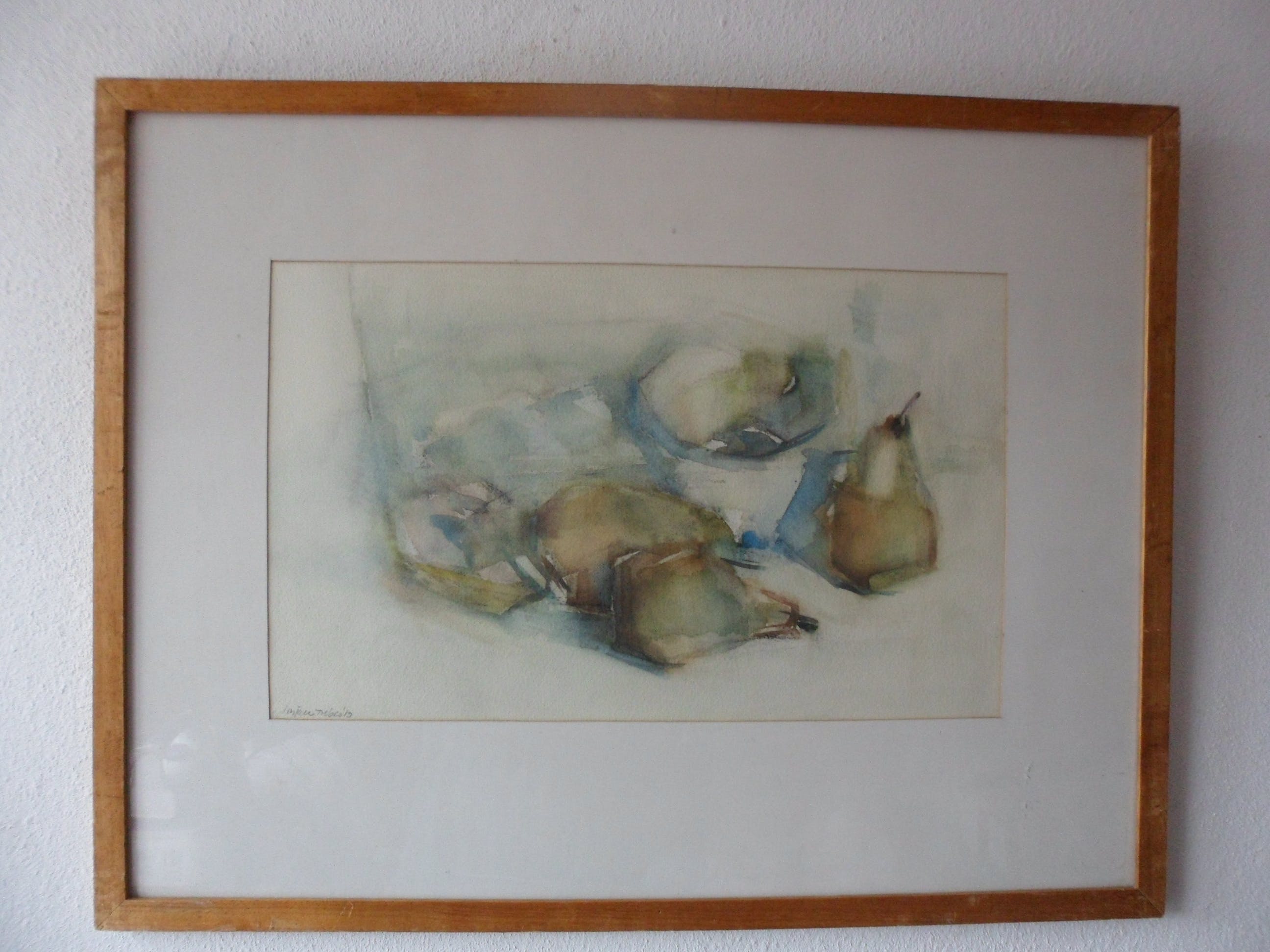 Sonja Toebes - Aquarel:"Stilleven met peren". kopen? Bied vanaf 20!