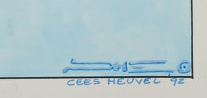Cees Heuvel - Stifttekening, Zonder titel kopen? Bied vanaf 40!