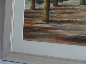 Niet of onleesbaar gesigneerd - Ingelijste aquarel , “Bosgezicht“ kopen? Bied vanaf 1!