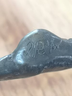 Brons (Onbekend) - Mannelijk sculptuur met onbekende inscriptie kopen? Bied vanaf 45!