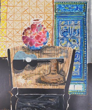 Wendy Chazin - Composition with Guitar and Vase kopen? Bied vanaf 20!