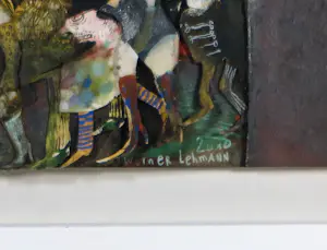 Werner Lehmann - Collage (3D), gouache, Ende der Vorstellung - Ingelijst kopen? Bied vanaf 250!
