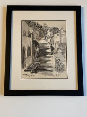 Corneille - Oude tekening - Houthem Saint-Gerlach - 1947 kopen? Bied vanaf 1500!