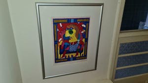 Clemens Briels - Ingelijste zeefdruk. Got the bibbs............. kopen? Bied vanaf 1!