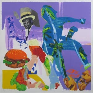 Carlos Blaaker - Burger King - Ingelijst - 98x98 cm kopen? Bied vanaf 25!