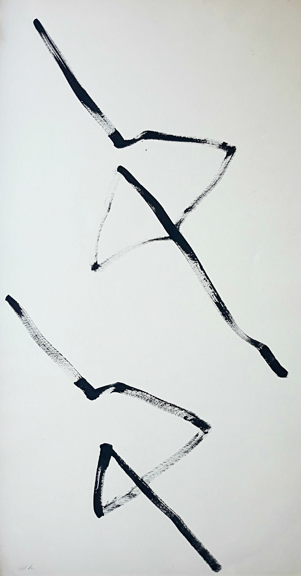 Willem Hussem - Pijlen, gemonogrammeerde tekening verkocht voor € 325!