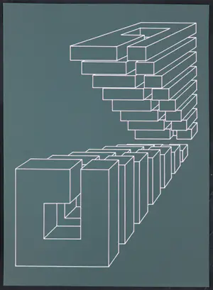 Harry Karssen - Lot van twee zeefdrukken, Z.T. Abstractie kopen? Bied vanaf 1!