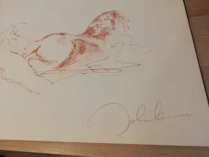 John Lennon - Mooie Litho van John Lennon van idg Yoko Ono kopen? Bied vanaf 50!