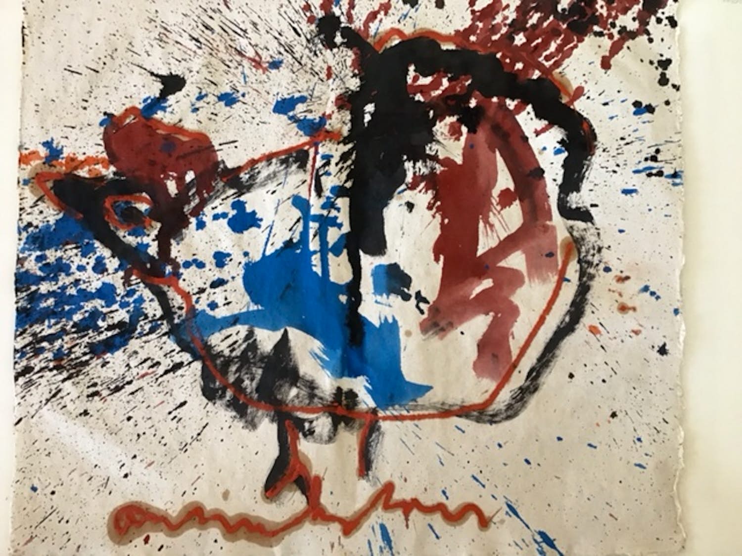 Anton Heyboer - Kleurrijke Oervogel verkocht voor € 200!