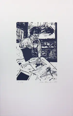 Jeroen Hermkens - Linogravures, Map met 8 linogravures Paris kaufen? Bieten Sie von 90!