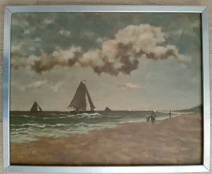 Niet of onleesbaar gesigneerd - Strand en zeegezicht kopen? Bied vanaf 1!