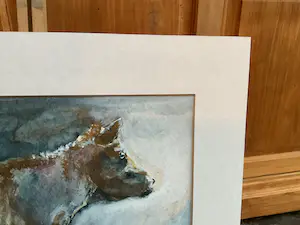 Niet of onleesbaar gesigneerd - Koe in goud. kopen? Bied vanaf 1!