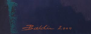 Ahmad Baldin - Olieverf op doek, Notturno Verticale - Ingelijst (Zeer groot) kopen? Bied vanaf 350!