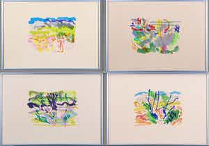 Darja Vos - Vier zeefdrukken, Alameda verkocht voor € 50!