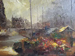 Jan Bevort - Bloemenmarkt Amsterdam kopen? Bied vanaf 225!