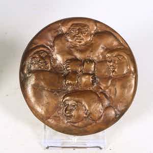 Theo van de Vathorst - Bronzen penning, Erepenning van de provincie Utrecht verkocht voor € 100!