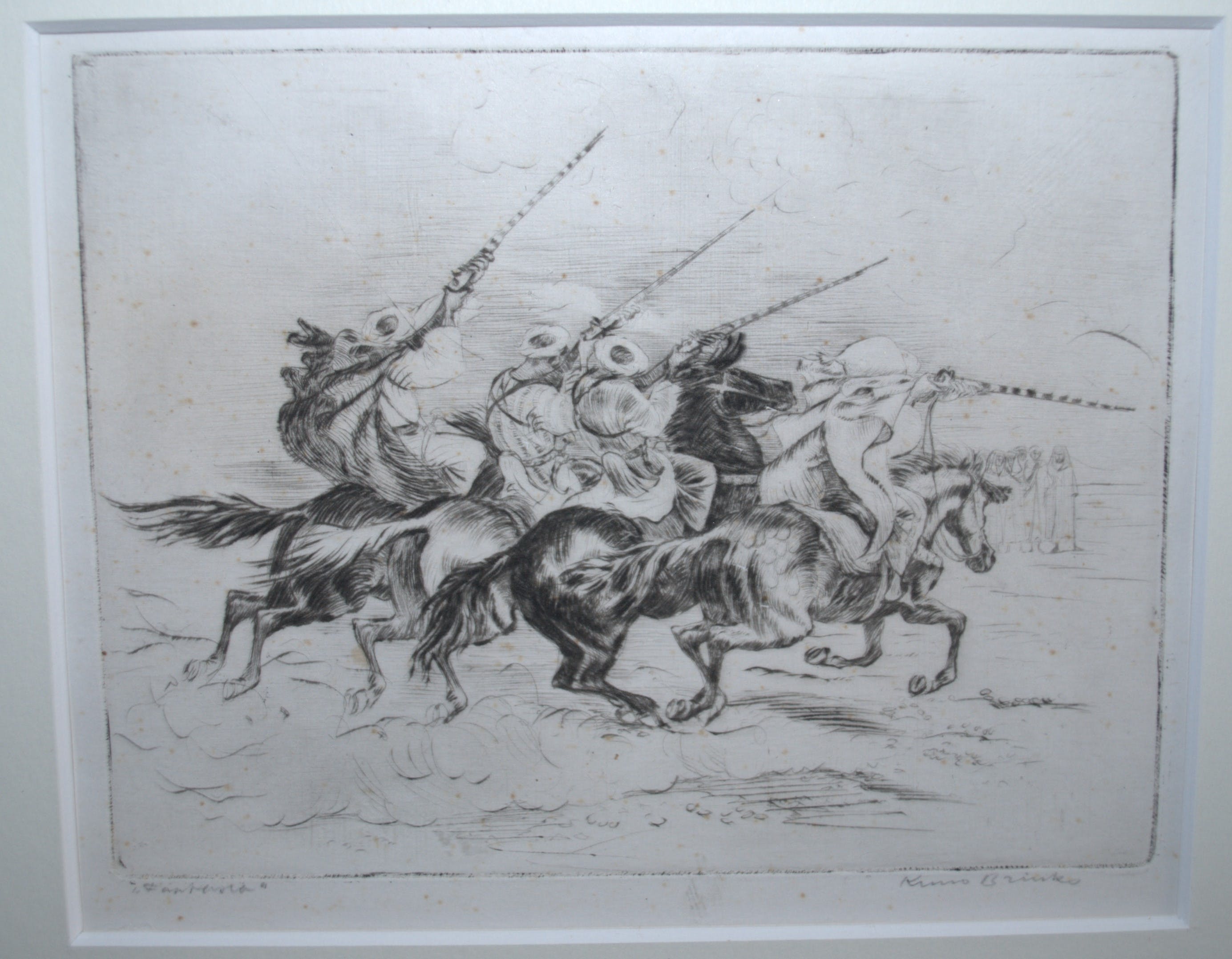 Kuno Brinks - ets - Fantasia - Arabische ruiters kopen? Bied vanaf 65!