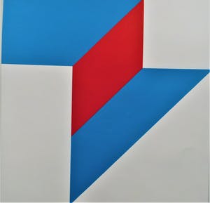 Bob Bonies - Abstract Blauw rood kopen? Bied vanaf 95!
