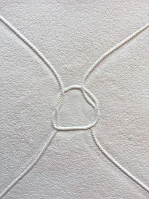 Shinkichi Tajiri - aquagravure ’Knoop’ - minimalistisch en kleurrijk - 1993- oplage 35 kopen? Bied vanaf 375!