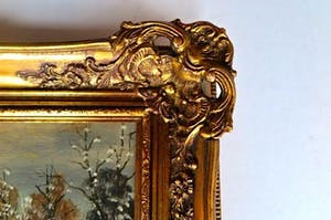 Jan Prinsen - Winterlandschap met zonsondergang - kopen? Bied vanaf 1!