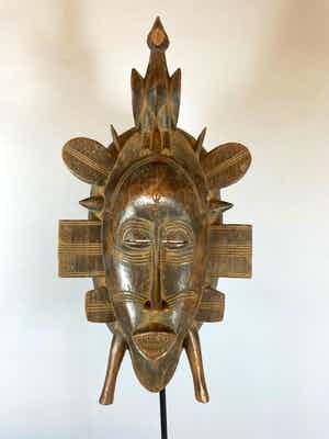 Mambila - African Senufo mask - Burkina Faso. verkocht voor € 45!