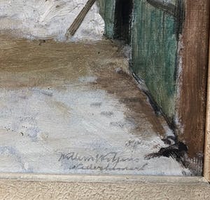 Willem Witjens - Winters Nederhemert - Olieverf kopen? Bied vanaf 350!