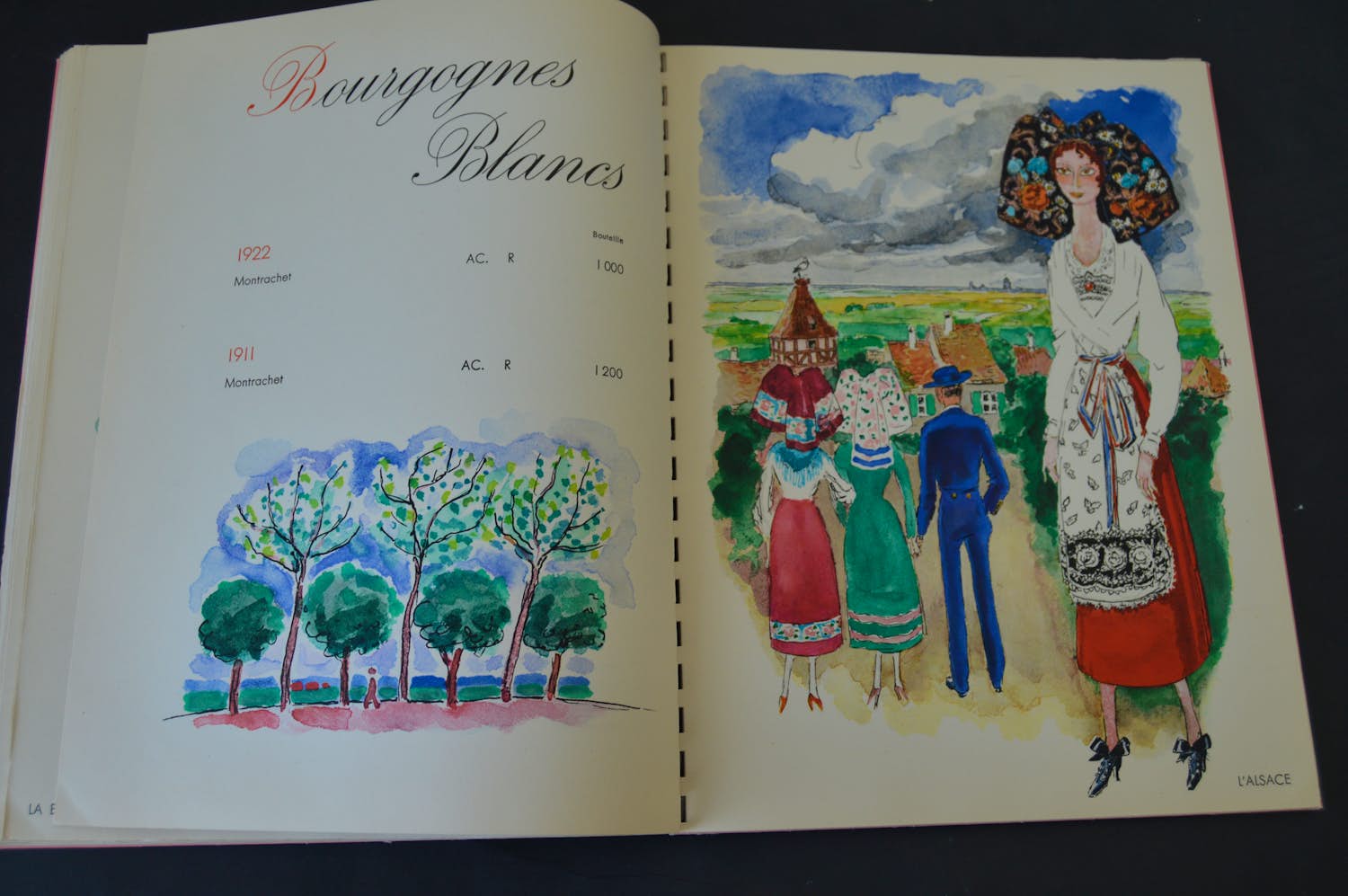 Kees van Dongen - Wijn catalogus NICOLAS. Aquarellen door Kees van Dongen. verkocht voor € 65!