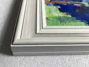 Niet of onleesbaar gesigneerd - Olieverf op canvas - Landschap met fietsende vrouw kopen? Bied vanaf 1!