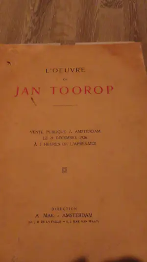 Jan Toorop - L' OEVRE de JAN TOOROP kopen? Bied vanaf 35!