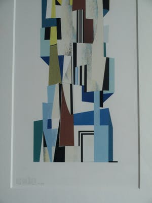 Nico van Stralen - Ingelijste zeefdruk , Magic Tower – nr. 13 van 65 kopen? Bied vanaf 1!