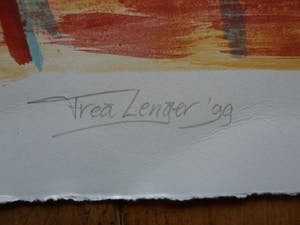Frea Lenger - Zeefdruk , zonder titel kopen? Bied vanaf 15!