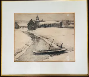 Willem Witjens - Boerenhoeve met bootje in winter kopen? Bied vanaf 1!