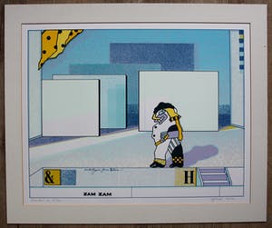 Huibert van Dorp - Zeefdruk: zam zam kopen? Bied vanaf 35!