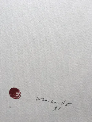 Armando - litho ‘Der Kopf Rot’ - 1991 - oplage 50 kopen? Bied vanaf 425!