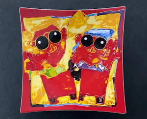 Plateelbakkerij Schoonhoven - AD VERSTIJNEN - Schaal met zes bakjes kopen? Bied vanaf 32!