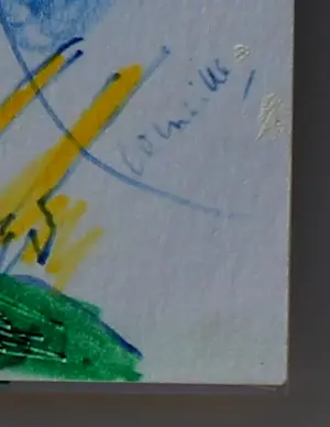 Corneille - Ingelijste gemengde techniek: KLM official Airline of EURO 2000 (nette lijst) kopen? Bied vanaf 895!