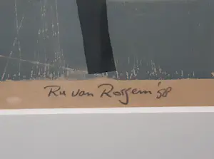Ru van Rossem - Two Figures watching Helicopter kopen? Bied vanaf 120!