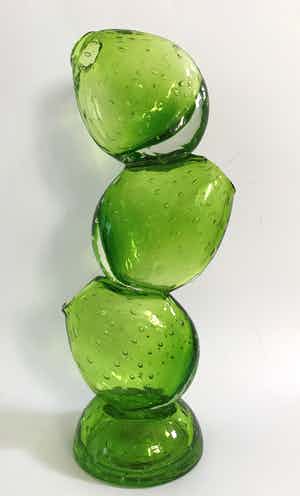 Niet of onleesbaar gesigneerd - Cactusvaas vrije expressie. verkocht voor € 1!